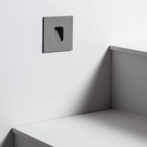 Efectoled - Balise led Extérieure 2W Encastrable au Mur Carrée Grasset Grise 4000K Blanc neutre