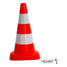Cône de chantier pebd 50cm Orange fluo - 3225341