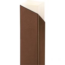 Baliza aristide steel IP65 GU10 50W 400mm Marrón óxido