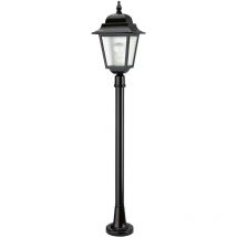 Baliza clásica elite 4 IP43 E27 70W 1220mm Negro