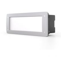 Baliza Empotrable led Fumagalli leti 300 E27 6W - Gris