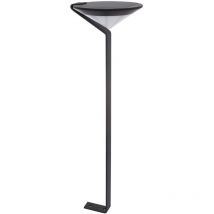 Ledkia - Baliza Solar Exterior led Superficie Pie 80cm con Detector de Movimiento Yuma Big 5000K Blanco Frío
