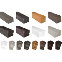 Deckenbalken & Konsolen aus pu in acht Farben, Balken 2m - Wanddeko Zierbalken Decke Holzoptik: Eiche Asche, Konsole DK90 - 75x120mm - Cosca