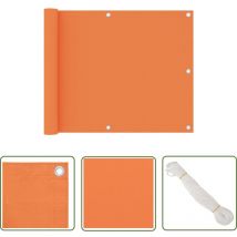 Longziming - The Living Store Balkon-Sichtschutz Orange 75x300 cm Oxford-Gewebe - Balkon Sichtschutz - Windschutz - Wasserfest - uv Schutz - Oxford