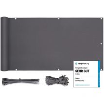 Salcar - Sekey Balkon Sichtschutz Balkonabdeckung Balkonverkleidung blickdichte Wind- und UV-Schutz, 100% Privatsphäre, mit Ösen, Nylon Kabelbinder