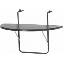 Balkonhängetisch 100x50 cm, anthrazit Gestell aus Stahl in anthrazit, Tischplatte aus top in anthrazit
