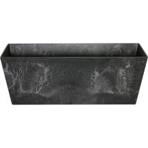 TrendLine Pflanzkasten Ella schwarz 17x17 cm frostsicher Blumenkasten Blumentopf