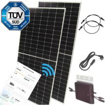 Apex - Balkonkraftwerk 1500w 800w Bifazial Solaranlage Wifi Wechselrichter App