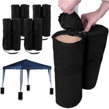 Cyslmuk - Ballast bags for gazebo and pavilion - 4 x 2 bags to fill - 60 kg max - Garden - Reception tent