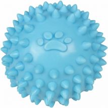 Balle avec picots pour chiot : Bleu