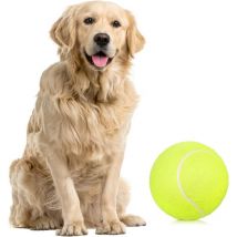 Balle de tennis pour chiens, 9,5' Balle de tennis géante, jouet pour chien de taille moyenne et grande, intérieur et extérieur