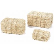 Set tre balle di fieno decorazione per casa e negozi
