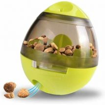 Alwaysh - Balle Friandise de Chien, Distributeur Croquettes pour Chien et Chat, Boule de Nourriture, Jouet Interactif, Slow Eating Boule, Ensoleillé