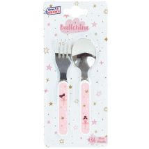 Ensemble Couverts Inox – Ballerine – 006091 – Ustensiles de cuisine pour enfants – Lavable au lave-vaisselle
