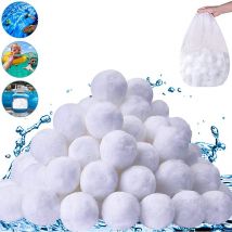 Balles Filtrantes, 800gRéutilisables Balle Filtrante Piscine,Remplacer de Sable Filtration Piscine,Convient aux systèmes de Filtration pour Piscine