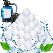 Ulisem - Balles filtrantes pour systèmes de Filtration à Sable, 1300 g Balle filtrante Piscine, Peut remplacer 50 kg de Sable filtrant