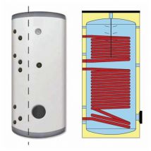 Onsen - Ballon préparateur ecs solaire 2 échangeurs - 200L