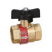 Vanne à bille avec clapet anti-retour intégré pour installations de chauffage ballstop Caleffi 327 1'