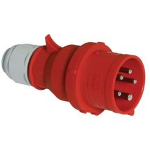Fiche électrique 5 pôles IP44 – BALS – 32 A – 380-415 V – Plastique rouge