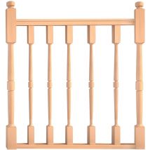 Balaustra con colonnine tornite - Legno di faggio - 100cm