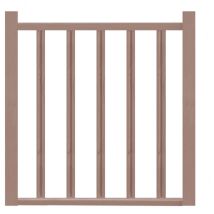 Balaustra con colonnine dritte - Rovere - 320 cm