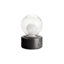 Balvi gifts lampe led portable à piles avec poignée à lumière chaude - noir - 27247