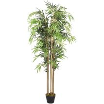 Bambou artificiel 1095 feuilles 150 cm vert