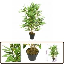Bambou artificiel 368 feuilles 80 cm vert - Bambou Artificiel - Plante Artificielle - Décoration Intérieure - Décoration Extérieure - Jardin