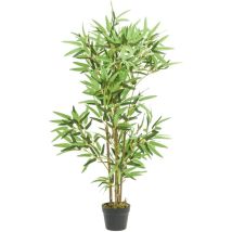 Bambou artificiel 552 feuilles 120 cm vert