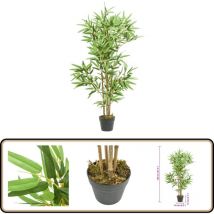 Bambou artificiel 552 feuilles 120 cm vert - Bambou Artificiel - Plante Artificielle - Décoration Intérieure - Décoration Extérieure - Jardin