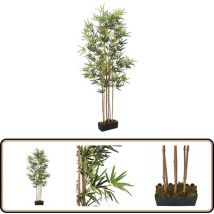 Bambou artificiel 828 feuilles 150 cm vert - Bambou Artificiel - Plante Artificielle - Décoration Intérieure - Décoration Extérieure - Jardin