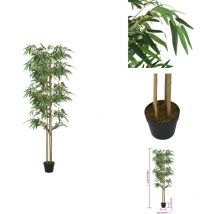 Bambou artificiel 988 feuilles 150 cm vert - Bambou Artificiel - Plante Artificielle - Décoration Intérieure - Décoration Extérieure - Jardin
