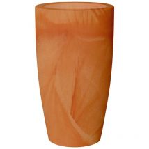 Moovere - bambú 90 Hoch Runder Indoor- und Outdoor-Pflanzkübel für Pflanzen und Blumen Sehr witterungsbeständig. Hergestellt aus Polyethylen in