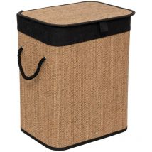 Bambus wäschekorb 60l braun - 5five