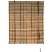 Midollino Bambus und Holzrollen Shutter mit Riemenscheibe und Rod Folk Garden Deluxe Kollektion - Natural200xH300 cm