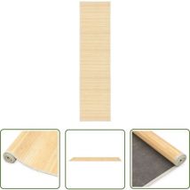 The Living Store Teppich Bambus 80x300 cm Natur - Bambus Teppich - Naturfaser Teppich - Wohnraum Teppich - Flur Teppich - Rutschfeste Matte