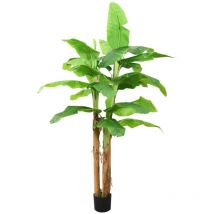 Bananier artificiel avec pot 300 cm Vert