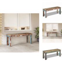 Banc 110x35x45 cm Bois de récupération massif - Banc - Bancs - Banc En Bois - Bancs En Bois