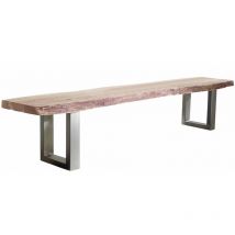 Banc 215x38 Acacia laqué Natural stone FREEFORM 135