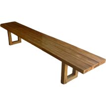 Banc À Pied Carré - Naturel - 220
