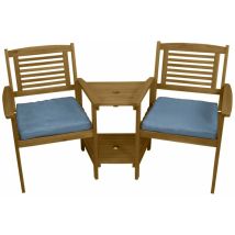 Banc De Jardin Et Table À Thé En Bois D'Acacia Pour 2 Personnes Terrasse Jardin Balcon Tout Espace Aménagement Extérieur Profiter De Votre Jardin En 