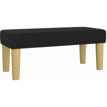 Helloshop26 - Banc banquette 70 x 30 x 30 cm tissu noir