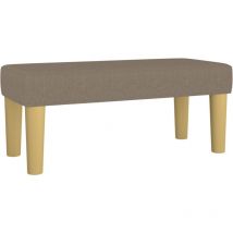 Helloshop26 - Banc banquette 70 x 30 x 30 cm tissu taupe