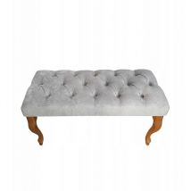 Banc, bout de lit capitonné 90x40x40 cm (plusieurs couleurs) - Couleur: Noir
