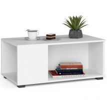 Table à café Akord table basse juliet Blanche 90 cm couleur Blanc 90x51x38 cm