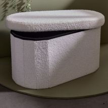 Banc coffre Bouclette ovale "Rétro Mood" La Factory