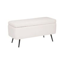 Atmosphera Créateur D'intérieur - Banc & Coffre de Rangement 'Aurora' 100cm Blanc