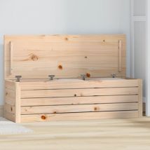 Bonnevie - Coffre de rangement Boîte de rangement 109x36,5x33 cm Bois massif de pin 93944