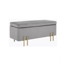 MH - Banc coffre de rangement montaigne gris