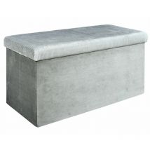 Coffre banc pliable design velours Giulia